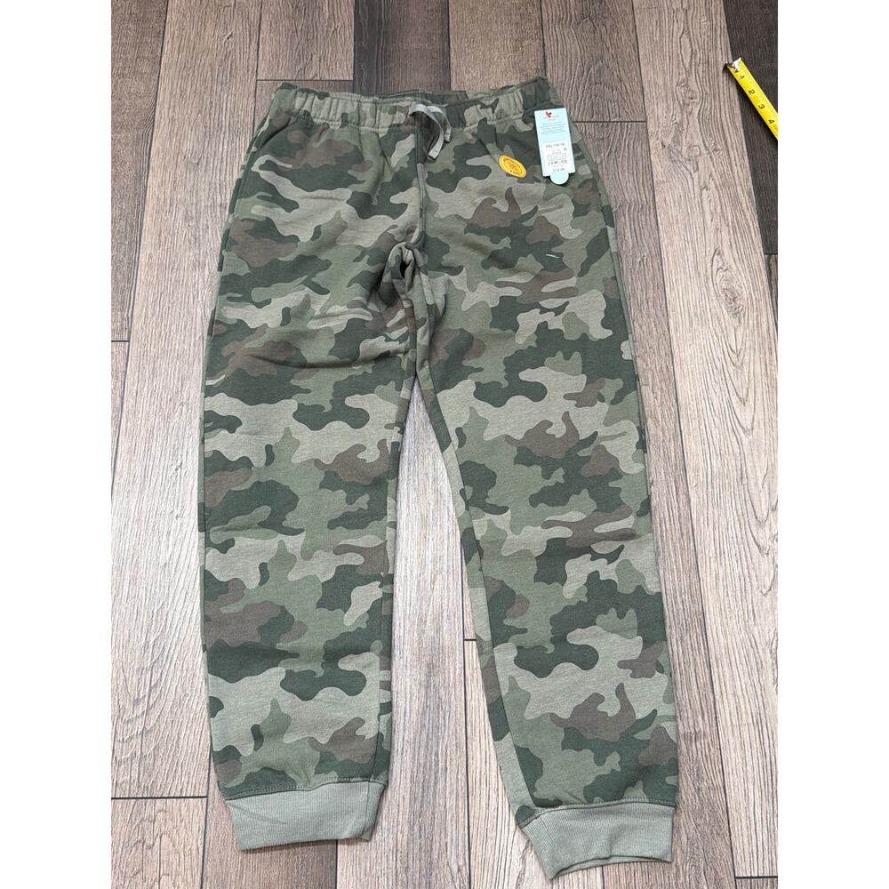 Cat and Jack Green Camo Pull on Jogger Pants Size XXL 16/18 Kids NWT